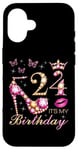 Coque pour iPhone 16 24 C'est mon anniversaire, 24 ans, c'est mon 24e anniversaire