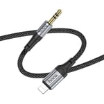 Hoco Lightning till Aux 3.5mm Kabel 1m UPA26 - Svart