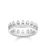 Thomas Sabo Womens Women´s Ring Crown - Silver - Size I