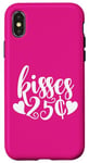 Coque pour iPhone X/XS 25 Cent Kisses Funny St Valentin Kissing Booth Kiss Love