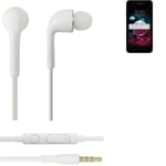 Ecouteurs pour LG Electronics K9 headset casques in ear plug blanc