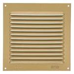 Amig - Grille de ventilation carrée en Aluminium | Grilles d'aération pour sortie d'air | Idéal pour plafond de cuisine et de salle de bain | Dimensions : 150 x 150 mm | Couleur: Dorée