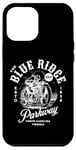 Coque pour iPhone 12 Pro Max Blue Ridge Parkway BRP Vintage Moto