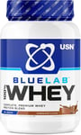 USN Blue Lab Whey Protein Powder, Chocolate Flavour - 908g, Premium Whey Isolat