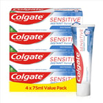 Colgate Sensitive Instant Relief Repair + Gentle Whitening Toothpaste 4 Pack, 75