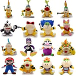 Super Mario Game Anime Series Kuba Fire Dragon Boy II Plush Toy 16CM Sit Iggy