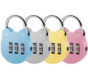 Heavy Duty 4 Digit Combination Security Padlocks for Gym Locker/Travel Luggage