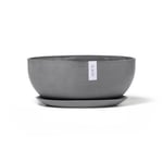 ECOPOTS Soucoupe Sofia Big Gris - 35,2 x 18,6 x H. 3 cm