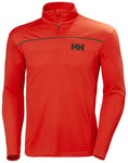 Helly Hansen Mens Hydropower 1/2 Zip Pullover, L, Red