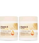 3 X Superdrug VITAMIN E All Over Body Cream 12 Hour Moisturising 475ml