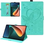 Coque Compatible Avec Xiaomi Pad 5/Xiaomi Pad 5 Pro 2021, Tablette Étui Housse De Protection En Cuir Smart Shell Avec Veille/Réveil Automatique Pour Mi Pad 5/Mi Pad 5 Pro 11"" 2021, Vert