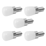 (White Light)5Pcs LED Refrigerator Light Bulb Fridge Lamp E12 For Freezer UK