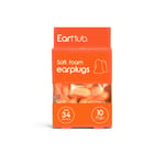 EarHub Premium soft foam earplugs SNR 34dB orange bell shaped ear plugs 10 Pairs