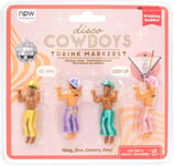 Disco Cowboys Drinking Buddies Pack of 4 Drink Markers - Yeehaw!