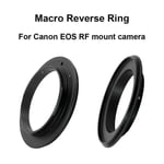 För Canon Eos Rf-fäste Makro Omvänd Adapter Ring 49/ 52/ 55/ 58/ 62/ 67/ 72/ 77mm För Canon Eos R Eos Rp Eos R5 Eos R6 Eos R7 db 67mm