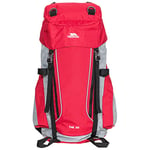 Trespass Trek 33, Red Tone, Backpack / Rucksack 33L with Built-In Rain Cover, Red