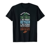 Save The Trees Environment Animal Chocolate T-Shirt