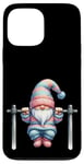 Coque pour iPhone 13 Pro Max Funny Working Out Gnome With Pull-Up Bar For Fitness Lover