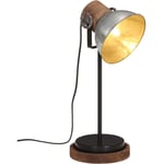 Avimac - Lampe de bureau 25 w argent vintage 17x17x50 cm E27