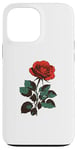 iPhone 13 Pro Max Cute Red Roses Flower Gardening Red Flower Valentines Day Case