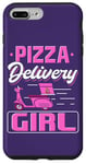 Coque pour iPhone 7 Plus/8 Plus Pizza Delivery Girl Citation Amateur de pizza Italien Fast Food