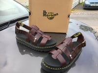 Dr Martens Terry brown charro brando leather fisherman sandals UK 11 EU 46