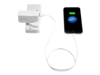 Targus 2-in-1 Wall Charger & Power Bank - Strömbank/strömadapter - 2100 mAh - 1 A (USB) - vit