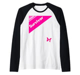 I Am A Survivor Breast Cancer Awareness Month Support Women Raglan Baseball Tee