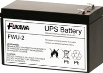 Fukawa Batteri - Fukawa Fwu-2 Ersättningsbatteri För Rbc2 (12V/7,2Ah, Faston 250) - Fwu-2