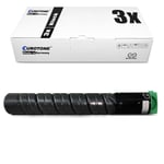 3x Eco Toner Black for Ricoh Aficio MP C-2550-csp MP C-2050-spf MP C-2030