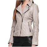 Blouson Giorgio  Blouson en cuir Lovely Giorgio Cuir ref 40744 Gris