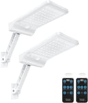 Lampe Solaire Exterieur,56Led Lumiere Solaire Avec Detecteur De Mouvement 2200Mah 3 Modes Reglables Ip65 Etanche Puissant Avec Telecommande (Blanc),Lampe-Solaire-Exterieur-Eclairage-Lumiere