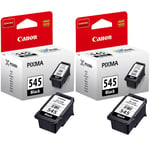 2x Canon PG545 Black Ink Cartridges For PIXMA TS3150 TS3151 TS205 TS305 MG2555S