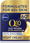 Nivea Visage Q10 Power 60+ Night Cream (50ml) - Anti-Wrinkle Moisturiser