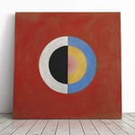 Big Box Art Canvas Print Wall Art Hilma af Klint The Swan | Mounted and Stretched Box Frame Picture | Home Decor for Kitchen, Living, Dining Room, Bedroom, Hallway, Muli-Colour, 20x20 Inch