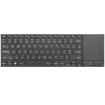 Rii Wireless Keyboard with Trackpad,Dual Mode Bluetooth Keyboard&Wireless Keyboard with Touchpad,Rechargeable Stainless Steel Ultra Slim Compatible with PC, Mac, Laptop, Windows, Tablet (BT+2.4G)