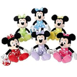 Walt Disney Lot de 6 Peluches I Love Minnie 25 cm 6 pièces à Suspendre (6 m