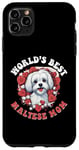 iPhone 11 Pro Max Maltese Dog Breed Pet World's Best Maltese Mom Case