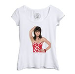 T-Shirt Femme Col Echancré Katty Perry Pop Idole Usa Star Célébrité Chanteuse