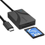 SABRENT Rocket V60 1TB SD UHS-II Memory Card R270MB/s W170MB/s + USB-C Dual-Slot UHS-II SDXC and microSDXC SD 4.0 Card Reader [SD-TL60-CSDM-1TB]