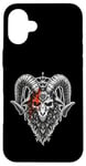 Coque pour iPhone 16 Plus Pentagramme occulte Baphomet Satan Païen Gothique Death Metal