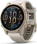 Garmin Fenix 8 Amoled 43mmSapphire Soft Gold - Fog Grey/Sandstone Silicone Strap, 43 mm