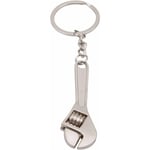 CCYKXA Mini clé à molette multifonction réglable en métal - Porte-clés - Outil de poche réglable - Taille M - Métal argenté et autres pierres
