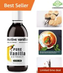 Pure Vanilla Extract – 118ml 4 oz - Made from Premium Vanilla Bean Pods – for...