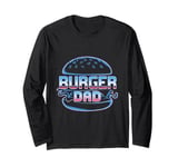 Funny Burger Lover Burger Mom Memes Love Burger Dad Jokes Long Sleeve T-Shirt