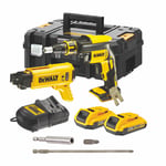 Gipsskuvdragare Dewalt DCF620D2K 18V med Skruvmagasin, Batteri och Laddare