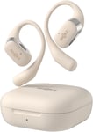 Openfit Casque Oreilles Libres,Ecouteurs Bluetooth Sans Fil Avec Microphone,Ecouteurs Avec Crochet D'Oreille,Charge Rapide,28 Heures D'Autonomie,Ip54 Etanche,Sac De Transport,Beige