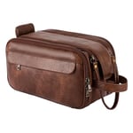 Trousse de Toilette Homme Femme Trousse Maquillage, 4.5L Grande Vanity Trousse de Voyage Sac Organisateurs de Toilette Accessoires Imperméable PU | 25 x 12 x 15cm