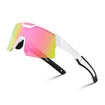 FEISEDY Lunettes de Vélo Enfants Polarisées Jeunesse Sport Lunettes de Soleil 8-16 Ans Baseball Lunettes de Sport Protection UV400 Garçons Filles B0093