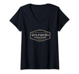 Womens Wolfsburg Niedersachsen Deutschland | Wolfsburg Germany V-Neck T-Shirt